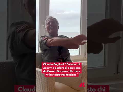 Baglioni: “Detesto chi in tv parla di tutto, da Gaza a Garlasco”