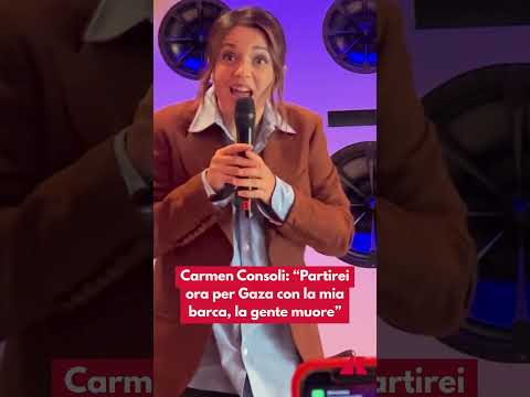 Carmen Consoli: “Partirei ora per Gaza con la mia barca, la gente muore”