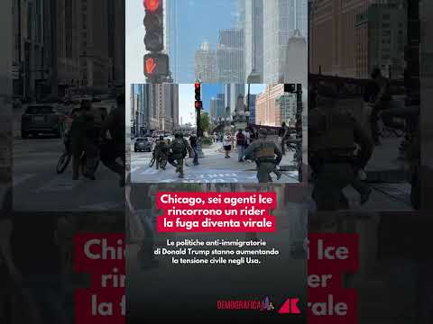 Chicago, sei agenti Ice inseguono un rider: il video della fuga diventa virale