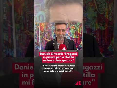 Daniele Silvestri: “I ragazzi in piazza per la Flotilla mi fanno ben sperare”