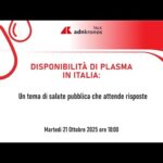 Disponibilità di plasma in Italia