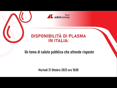 Disponibilità di plasma in Italia