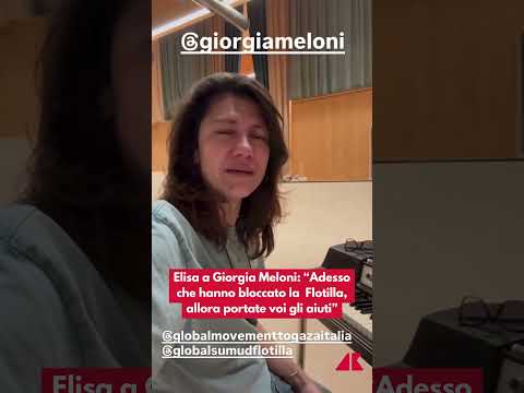 Flotilla bloccata da Israele, Elisa in lacrime