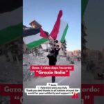 Gaza, il video dopo l’accordo: “Grazie Italia”