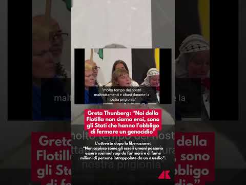 Greta Thunberg: “Noi della Flotilla non siamo eroi, sono gli Stati che devono fermare un genocidio”