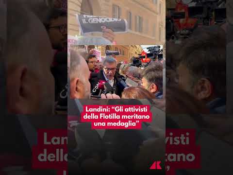Landini: “Gli attivisti della Flotilla meritano una medaglia”