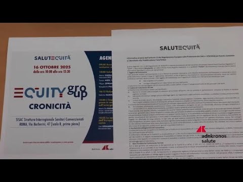 Sanità: Salutequità, malattie croniche al centro dell’equity group
