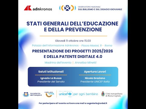 Stati Generali dell’Educazione e della prevenzione