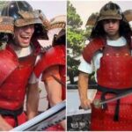 Alcaraz con armatura e spada: a Tokyo il nuovo look da samurai