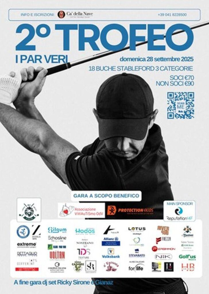 COMUNICATO STAMPA SPONSORIZZATO – 2º Trofeo I PAR VERI, ReputationUP main sponsor del torneo di Golf solidale