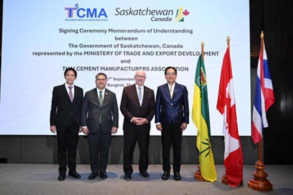 COMUNICATO STAMPA SPONSORIZZATO – TCMA and the Government of Saskatchewan, Canada sign MOU accelerating toward Net Zero with knowledge transfer and advanced low carbon technologies