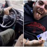 Imperia, ragazzo senza braccia prende la patente guidando con i piedi: “Ho fatto pratica per sei anni”