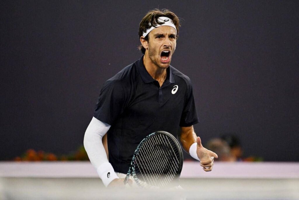 Musetti si arrabbia a Pechino, cosa succede nel match con Mpetshi Perricard