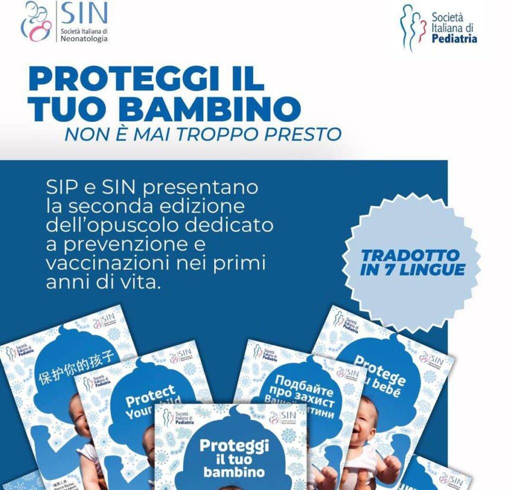 Vaccini, da pediatri e neonatologi opuscolo per genitori ‘Proteggi il tuo bambino’