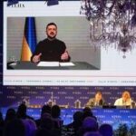 Zelensky a Cernobbio ringrazia l’Italia: “Lavoriamo per fermare Russia”