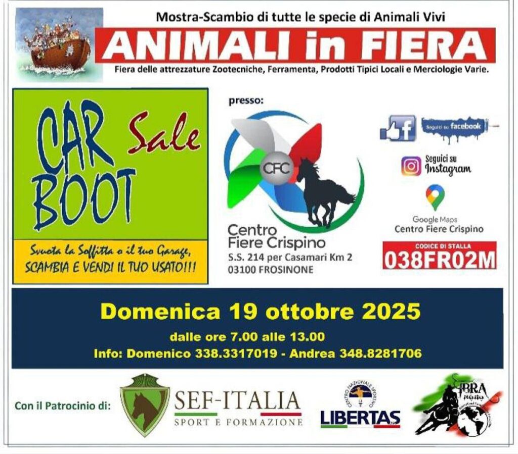 A Frosinone torna “Animali in Fiera”