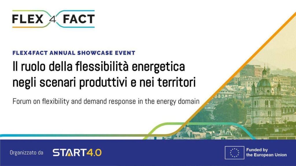 Flessibilità energetica: Start 4.0 e Flex4Fact per la transizione