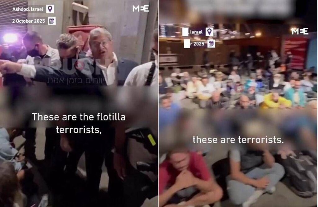Flotilla, ministro Ben Gvir ad Ashdod: “Attivisti terroristi”