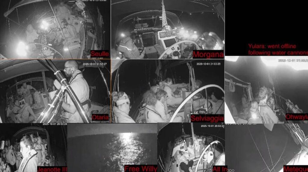 Flotilla, navi intercettate da Israele ma missione continua: “Avanti verso Gaza”