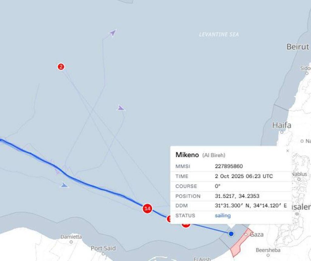 Flotilla, una barca nelle acque di Gaza? Mikeno non si ferma