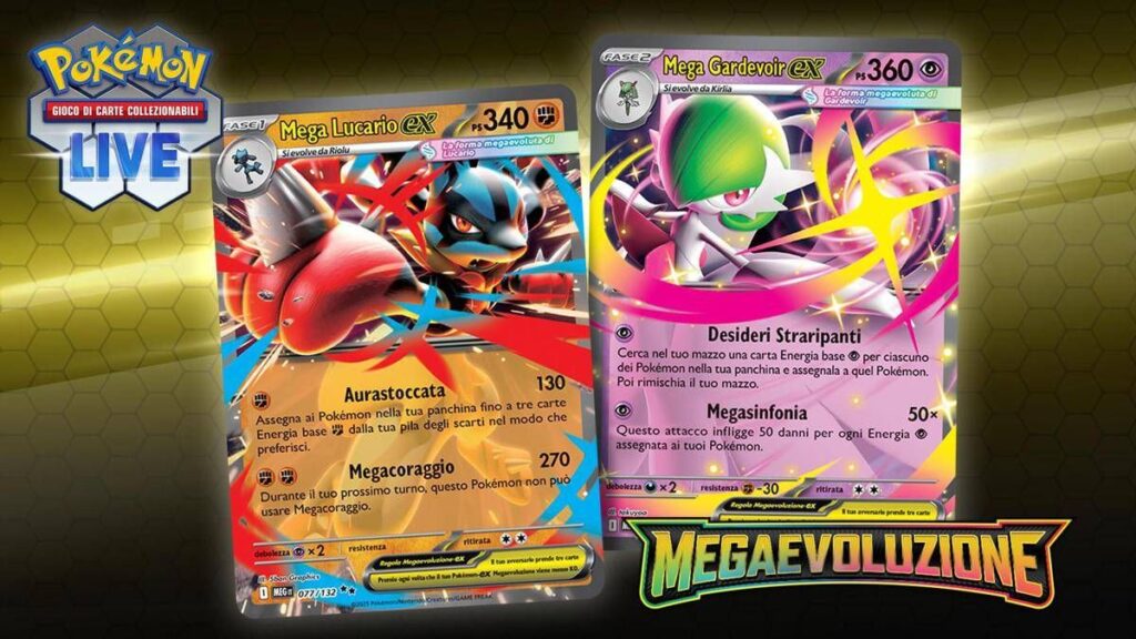 GCC Pokémon Megaevoluzione: lancio ufficiale e nuove carte ex