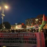 Gaza e Flotilla, manifestanti in piazza: “Stop complicità del governo con Israele”