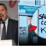Genova, sui muri la scritta “Salvini come Kirk”. Il vicepremier: “Non ho paura”