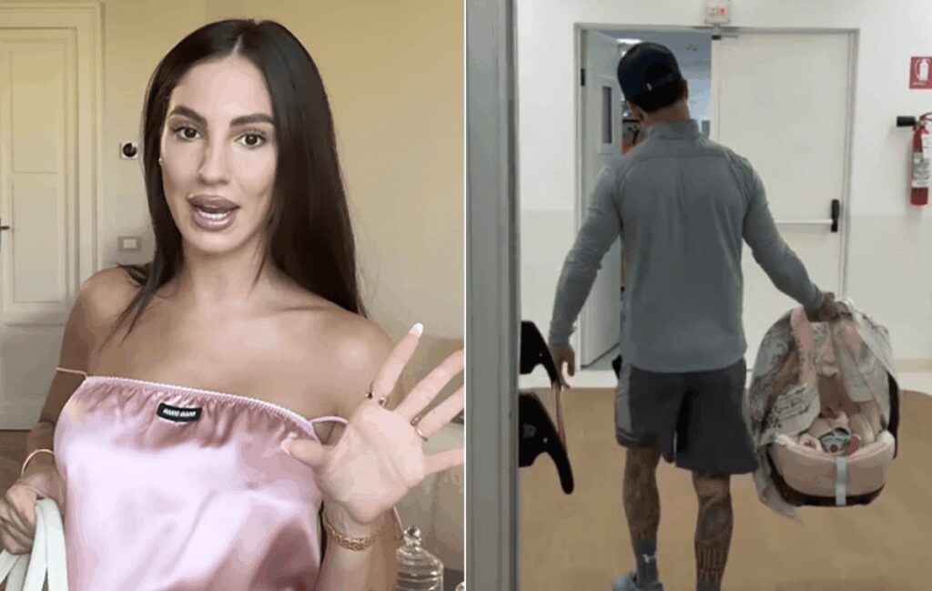 Giulia De Lellis torna a casa dopo il parto, le parole per Tony Effe: “Non mi ha mai lasciata”