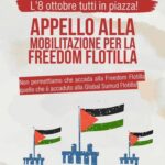“L’8 ottobre tutti in piazza”, Freedom Flotilla invita a nuova mobilitazione