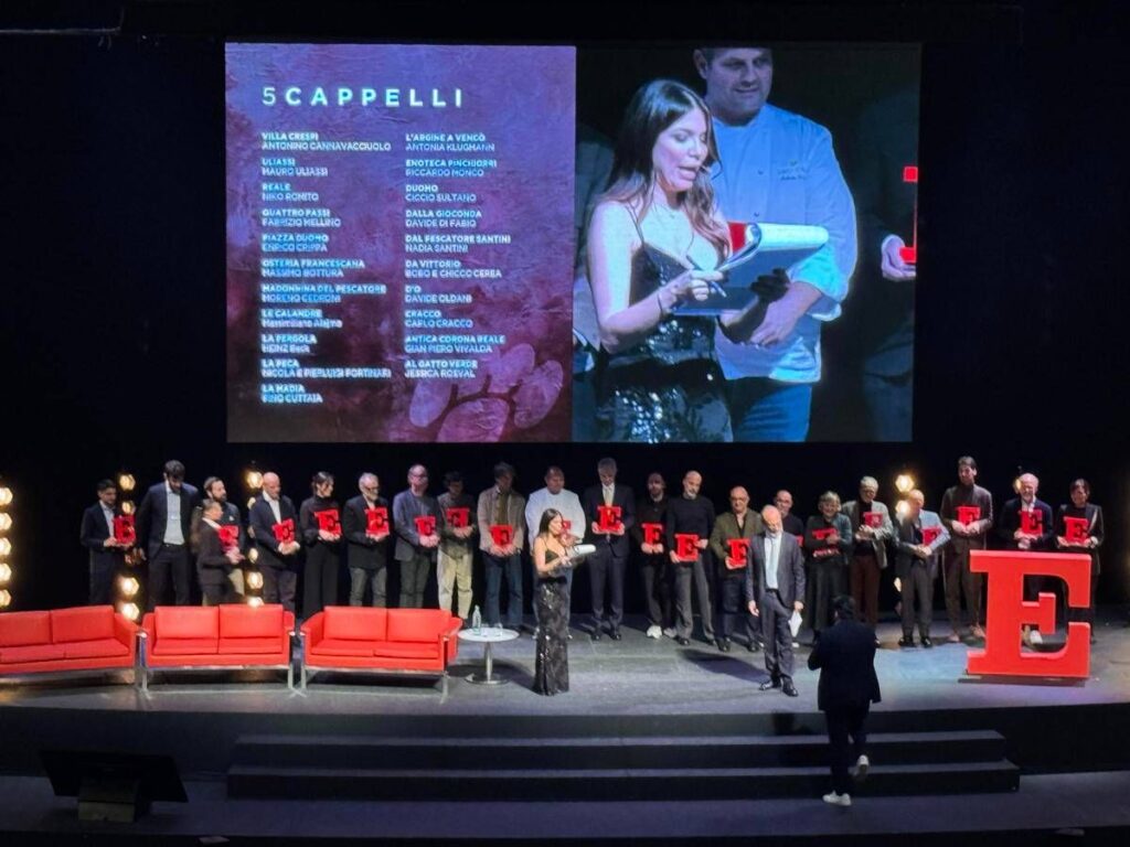 Le Guide de L’Espresso hanno premiato21 ristoranti e 7 cantine