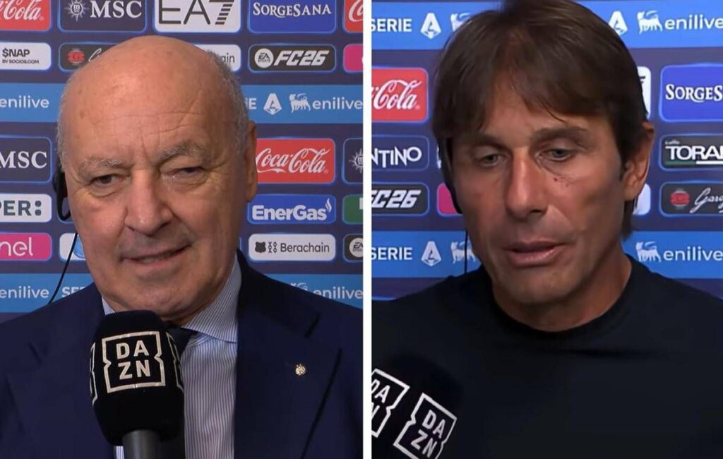 Napoli-Inter 3-1, Marotta contro “il rigorino”. Conte: “Cerca alibi”