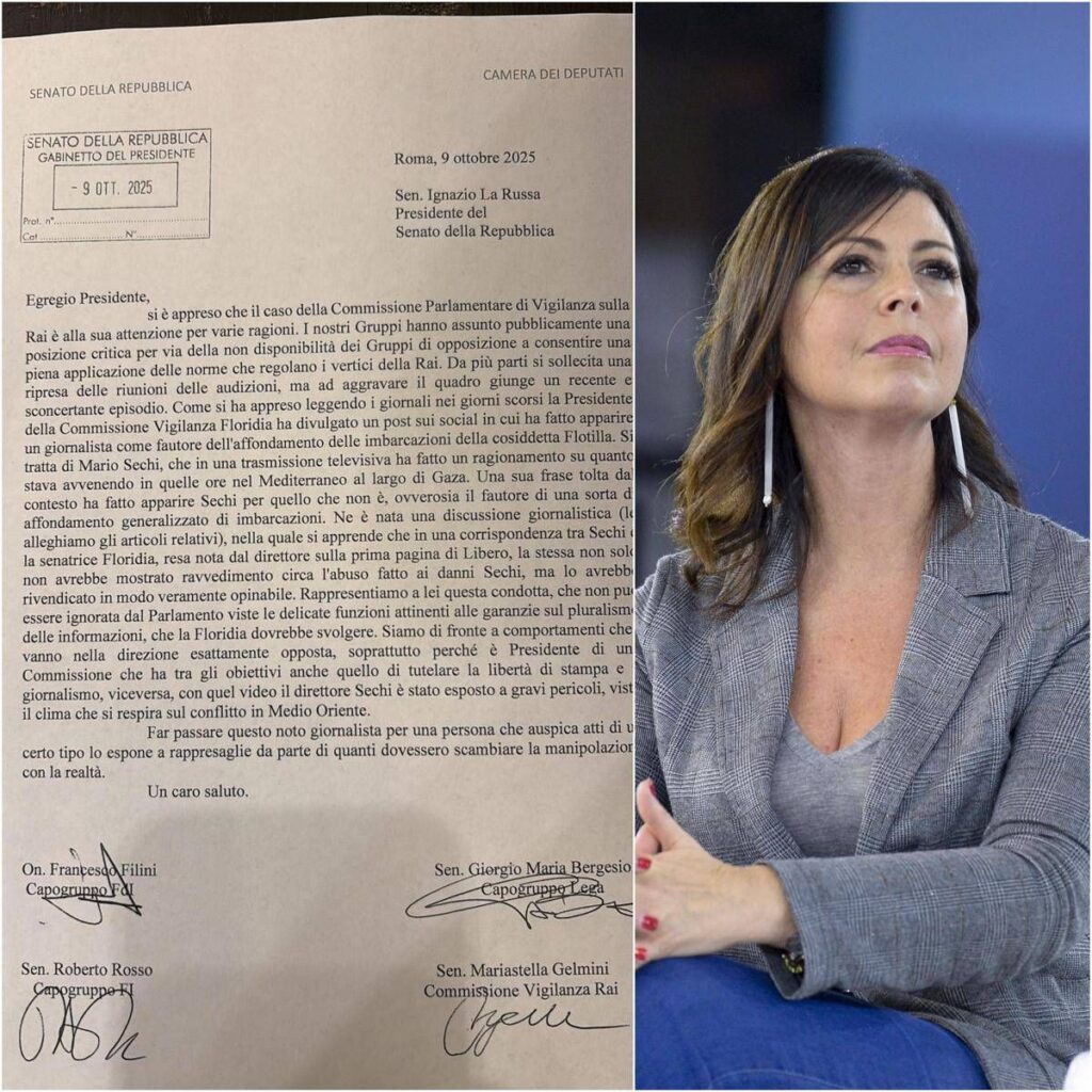 Rai, “grave condotta Floridia su Sechi, Parlamento intervenga”: lettera maggioranza in Vigilanza a La Russa