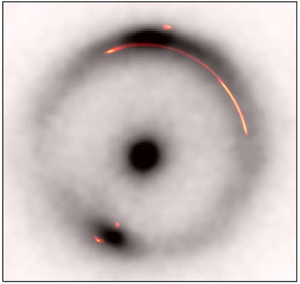 Scoperta astronomica INAF: l’immagine più nitida di un arco gravitazionale