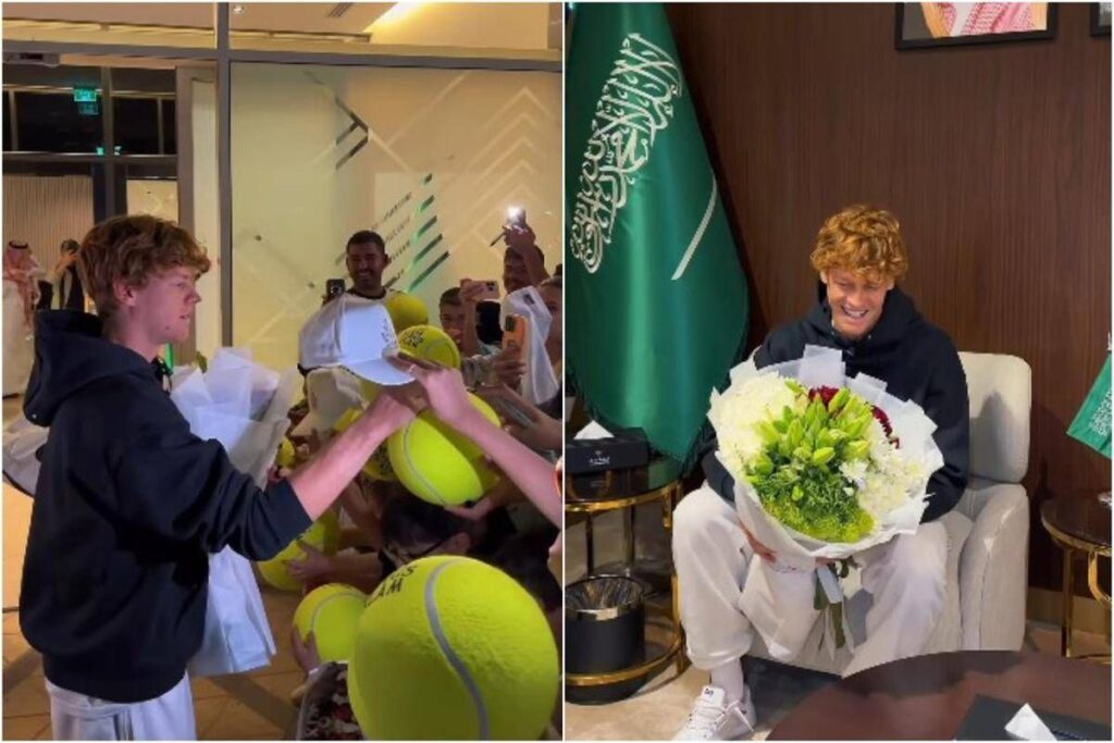 Sinner, accoglienza da re a Riad. Jannik pronto per il Six Kings Slam