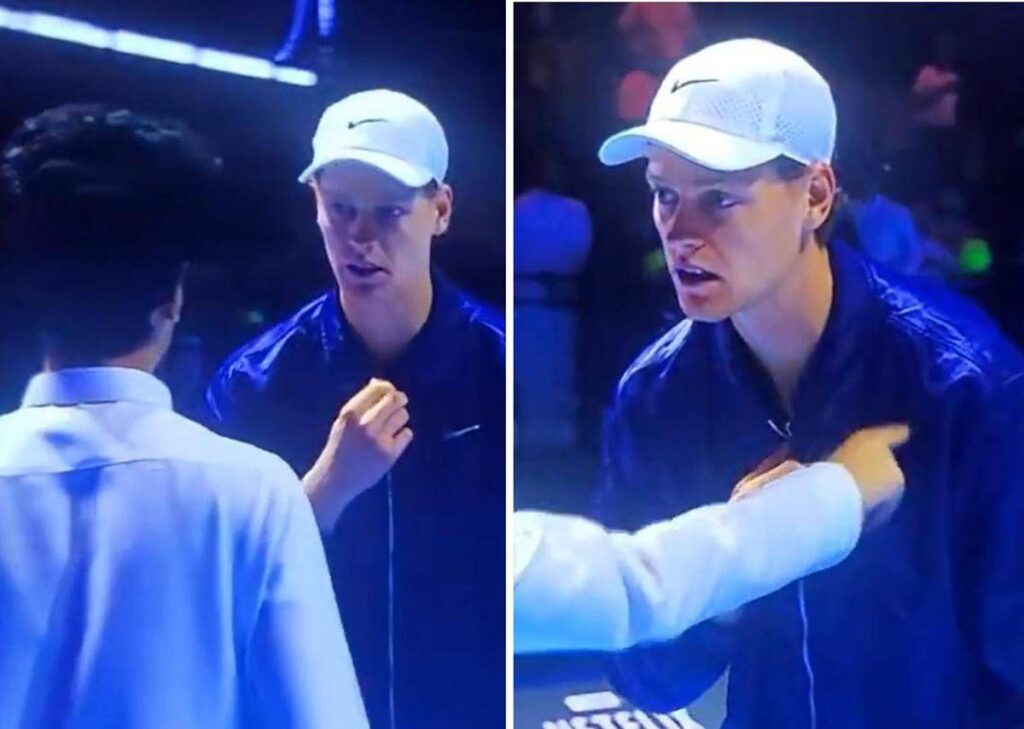 Sinner e l’assedio dello spettatore: “Mi dai la giacca?”