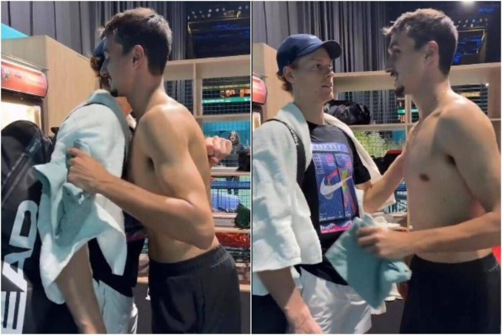 Sinner, incontro con Sonego a Parigi: “Hai vinto?”