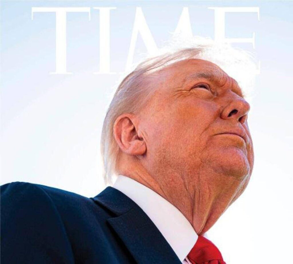 Trump boccia la foto di Time: “Non ho i capelli”