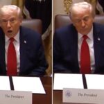 Trump e lo spavento alla Casa Bianca, cameraman urta specchio antico: “Stai attento!”