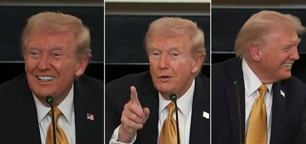 Trump, show in conferenza stampa: “Tu zitto, sei senza speranza”