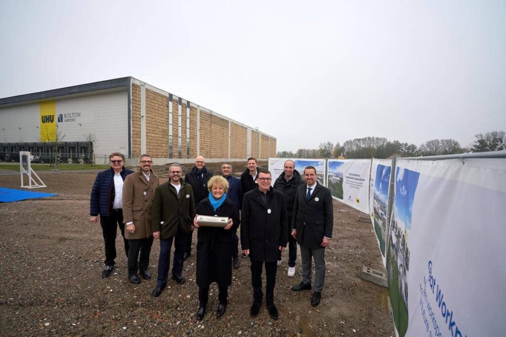 Bolton lancia nuovo hub internazionale di adesivi: al via la costruzione del polo di Uhu in Germania