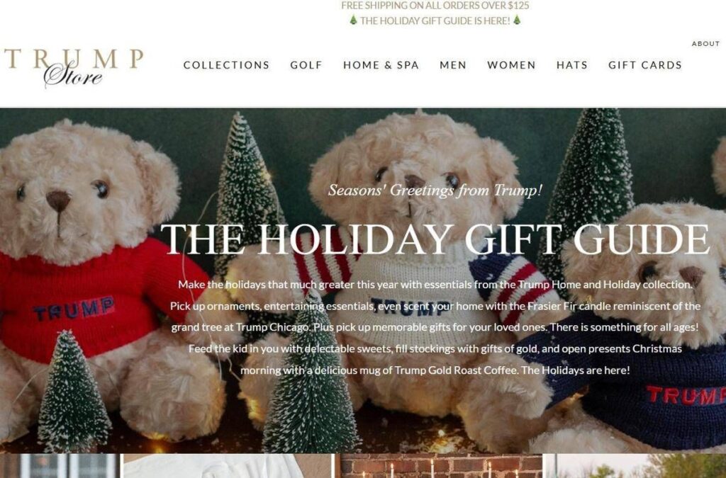 Dal maglione “AmeriChristmas” ai pigiami, Trump lancia la sua collezione per feste