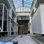 Proseguono lavori nuovo Mercato dell’Unità a Prati, arrivate le prime ‘lanterne’ 