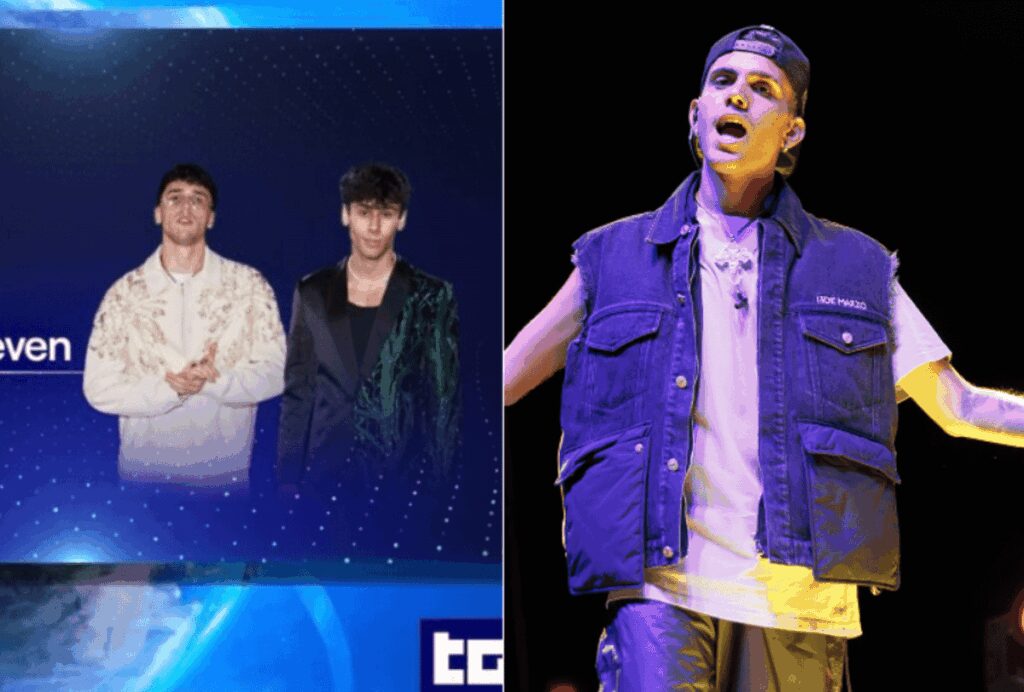 Sanremo 2026, Carlo Conti annuncia (LDA) e Aka 7even, il ‘caso’ della foto