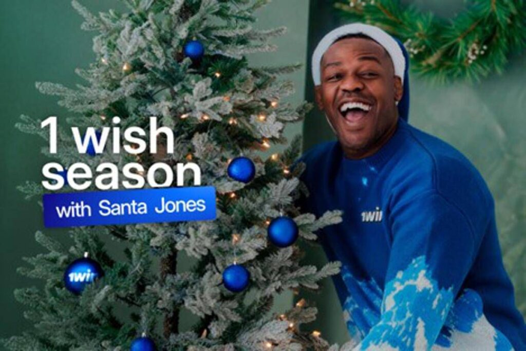 1wish Season with Santa Jones – Christmas Advents by 1win and Jon Jones
