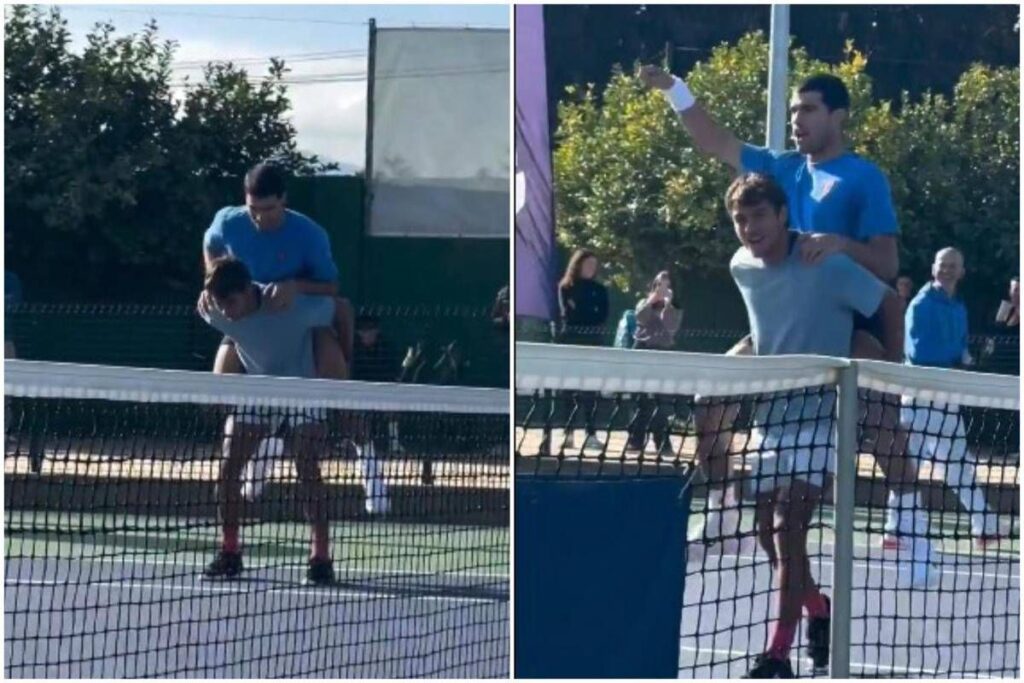 Alcaraz vince, Cobolli ‘paga’ la penitenza in allenamento