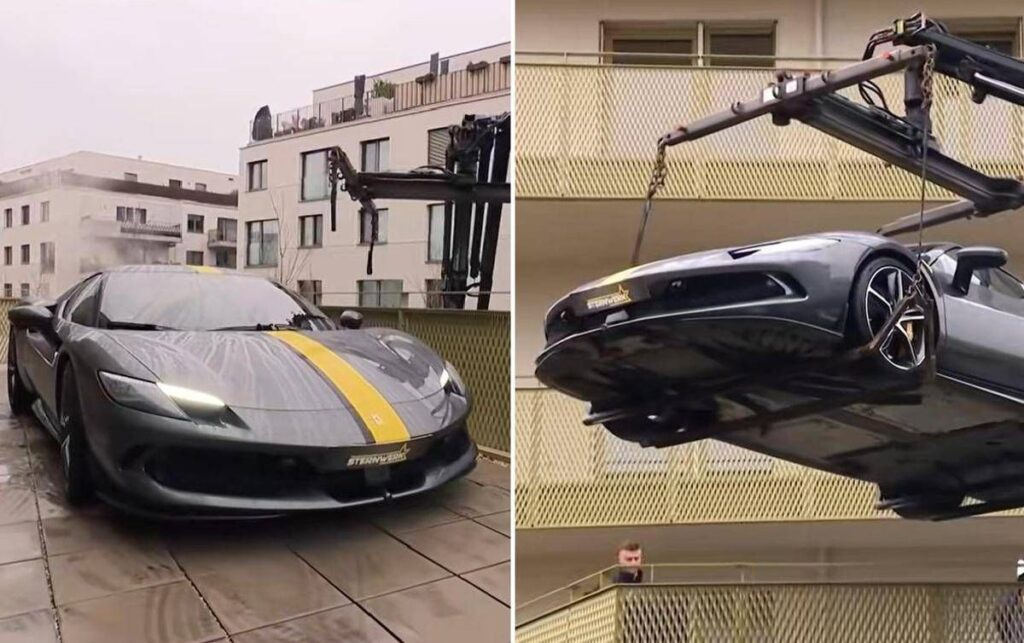 Non c’è parcheggio? La Ferrari può stare in balcone