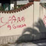 ‘Spara a Giorgia’, rimossa scritta minatoria contro Meloni a Pietrasanta