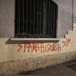 ‘Spara a Giorgia’, scritta contro Meloni siglata Br su sede Lega di Busto Arsizio