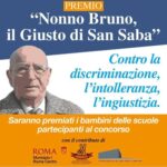 Al via l’VIII edizione del Premio “Nonno Bruno, il Giusto di San Saba”, memoria azione quotidiana per scuole Roma