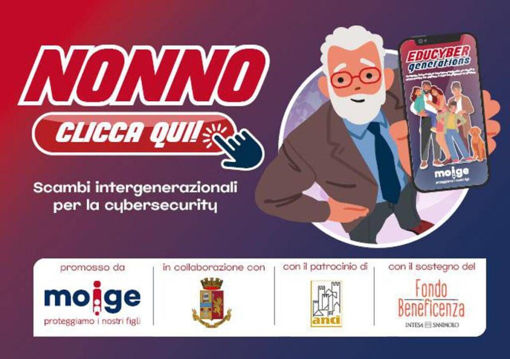 Generazione Z insegna a boomers a navigare sicuri in rete, al via ‘Nonno clicca qui’